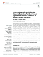 Lessons Learnt From Using the Machine Learning Random Forest Algorithm to Predict Virulence in Streptococcus pyogenes