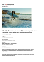 What is the value of a wave? How changes to our coastline could wipe out surfing’s benefits