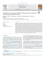 Technology in the emergency department: Using cognitive work analysis to model and design sustainable systems