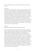 Effective cultural policy in the 21st century: challenges and strategies from Australian television