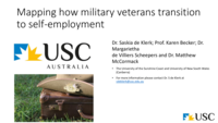 Mapping how military veterans transition to self-employment