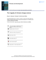 The tragedy of climate change science
