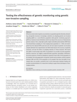 Testing the effectiveness of genetic monitoring using genetic non‐invasive sampling