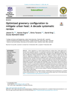 Optimized greenery configuration to mitigate urban heat: A decade systematic review