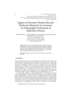 Impact of Electronic Medical Records Within the Maternity Environment: An Ethnographic Exploration of Midwifery Practice
