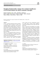 Dredging fundamentally reshapes the ecological significance of 3D terrain features for fish in estuarine seascapes