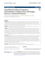 Quantifying Collision Frequency and Intensity in Rugby Union and Rugby Sevens: A Systematic Review