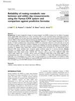 Reliability of resting metabolic rate between and within day measurements using the Vyntus CPX system and comparison against predictive formulas