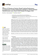 Effects of Climate on Exterior Wood Coating Performance: A Comparison of Three Industrial Coatings in a Warm-Summer Mediterranean and a Semi-Arid Climate in Oregon, USA