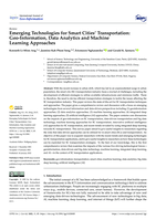 Emerging Technologies for Smart Cities’ Transportation: Geo-Information, Data Analytics and Machine Learning Approaches