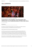 Unpacking In The Heights’ choreographic film references, from Busby Berkeley to West Side Story