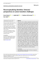 Reconceptualizing identities: Veterans' perspectives on career transition challenges