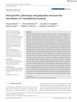 Host genetics, phenotype and geography structure the microbiome of a foundational seaweed