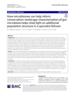 How microbiomes can help inform conservation: landscape characterisation of gut microbiota helps shed light on additional population structure in a specialist folivore