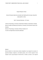 Human third-party observers accurately track fighting skill and vigour along their unique paths to victory