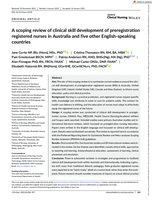 A scoping review of clinical skill development of preregistration registered nurses in Australia and five other English-speaking countries