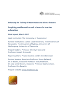 Inspiring mathematics and science in teacher education (IMSITE). Final report