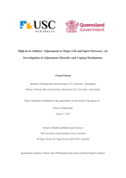High-level Athletes' Adjustment to Major Life and Sport Stressors: An Investigation of Adjustment Disorder and Coping Mechanisms