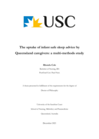 The uptake of infant safe sleep advice by Queensland caregivers: a multi-methods study