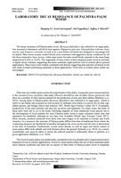 Laboratory decay resistance of Palmyra palm wood