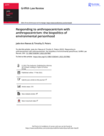 Responding to anthropocentrism with anthropocentrism: the biopolitics of environmental personhood