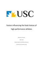 Factors influencing the food choices of high-performance athletes