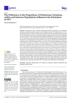 The Difference in the Proportions of Deleterious Variations within and between Populations Influences the Estimation of FST