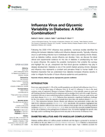 Influenza Virus and Glycemic Variability in Diabetes: A Killer Combination?