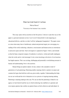 What Can Covid Teach Us? An Essay