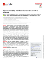 Glycemic Variability in Diabetes Increases the Severity of Influenza