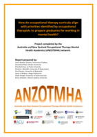 How do occupational therapy curricula align with priorities identified by occupational therapists to prepare graduates for working in mental health?