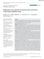 Registered nurses' approach to pressure injury prevention: A descriptive qualitative study