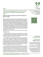 Initiation of breeding programs for three species of Corymbia