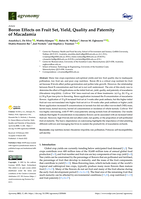 Boron Effects on Fruit Set, Yield, Quality and Paternity of Macadamia