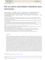 Fire as a driver and mediator of predator-prey interactions