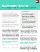 Teaching Mathematics: Mathematics Education for Sustainable Development