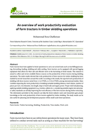 An overview of work productivity evaluation of farm tractors in timber skidding operations