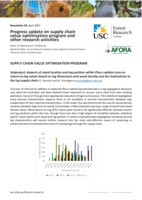 USC Forestry Newsletter 03: Progress update on supply chain value optimisation program and other research activities