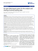An open Web-based system for the analysis and sharing of animal tracking data