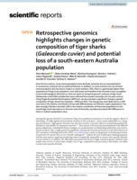Retrospective genomics highlights changes in genetic composition of tiger sharks (Galeocerdo cuvier) and potential loss of a south-eastern Australia population