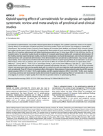Opioid-sparing effect of cannabinoids for analgesia: an updated systematic review and meta-analysis of preclinical and clinical studies