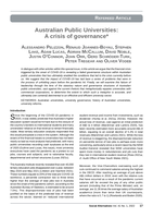 Australian Public Universities: A crisis of governance