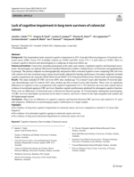 Lack of cognitive impairment in long-term survivors of colorectal cancer
