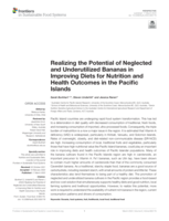 Realizing the Potential of Neglected and Underutilized Bananas in Improving Diets for Nutrition and Health Outcomes in the Pacific Islands