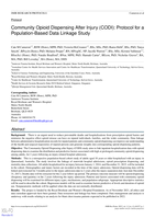 Community Opioid Dispensing After Injury (CODI): Protocol for a Population-Based Data Linkage Study