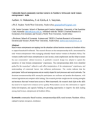 Culturally-based community tourism ventures in Southern Africa and rural women entrepreneurs' skills