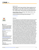 Microbes and masculinity: Does exposure to pathogenic cues alter women's preferences for male facial masculinity and beardedness?