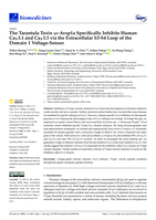 The Tarantula Toxin ω-Avsp1a Specifically Inhibits Human CaV3.1 and CaV3.3 via the Extracellular S3-S4 Loop of the Domain 1 Voltage-Sensor