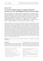 Can School Children Support Ecological Research? Lessons from the Oak Bodyguard Citizen Science Project