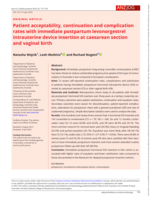 Patient acceptability, continuation and complication rates with immediate postpartum levonorgestrel intrauterine device insertion at caesarean section and&nbsp;vaginal birth